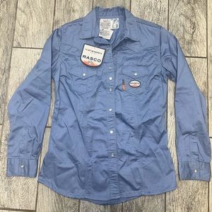 Medium long sleeve rasco fire resistant work shirt